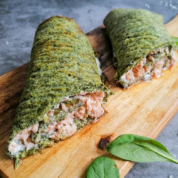 Lowcarb Lachs-Spinat-Rolle