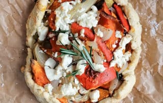 Kürbis Feta Tarte mit Rosmarin