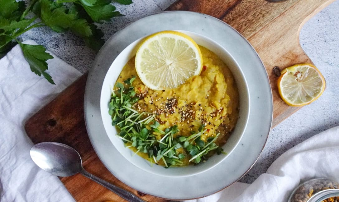 Zitronen Linsen curry