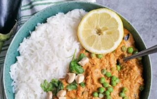 Vegetarisches, indisches Chicken Tikka Masala