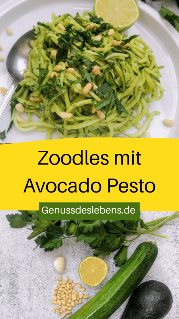 Zoodles mit Avocado Pesto