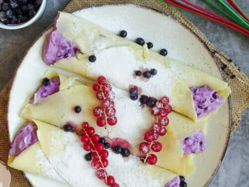 Crêpes gefüllt mit Heidelbeerkonfitüre - Duc De Coeur - 32g