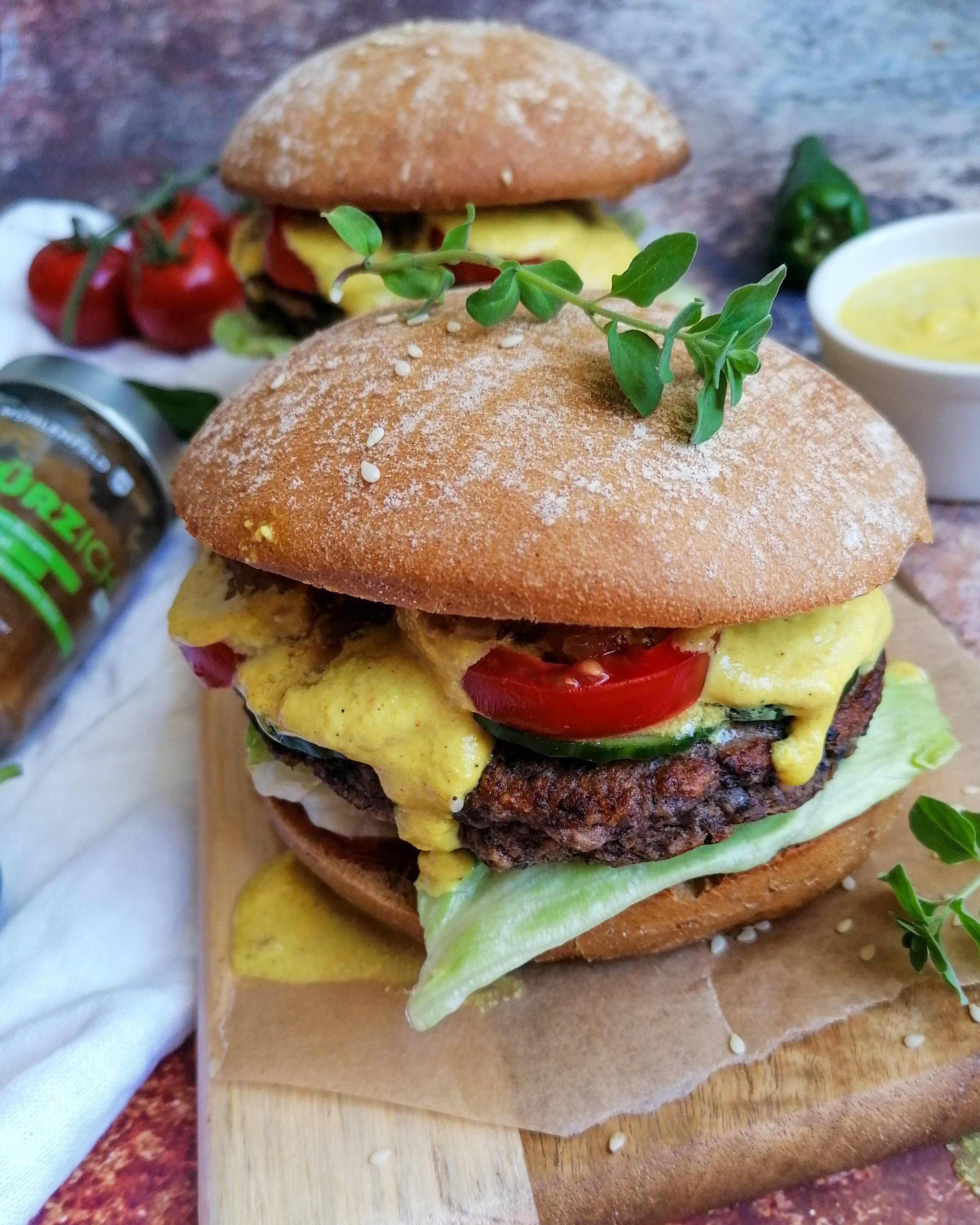 Kidneybohnen Burger-Patties