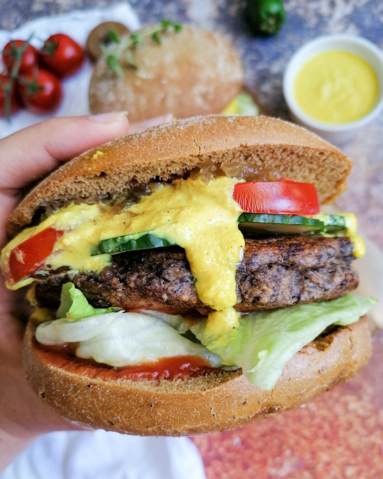 Vegetarischer Kidneybohnen Burger - Genuss des Lebens: Gesunde Rezepte