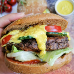 Veggie Burger mit Kidneybohnen-Bratling
