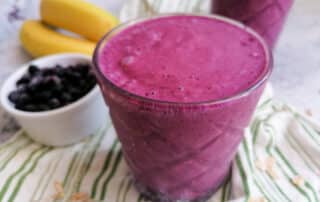 Gesundes Smoothie Rezept zum Frühstück mit Haferflocken