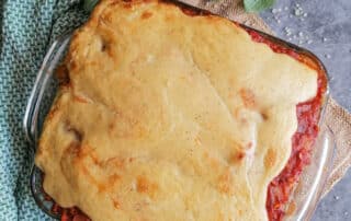 Vegetarische Moussaka mit Bechamel Soße