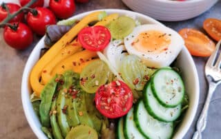 Gemischter grüner Salat Rezept mit Honig Senf Sauce