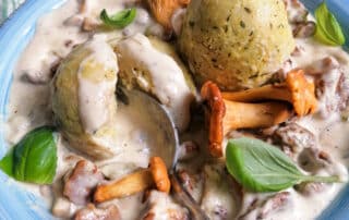 Pfifferling-Rahm-Soße vegetarisch | einfaches Rezept