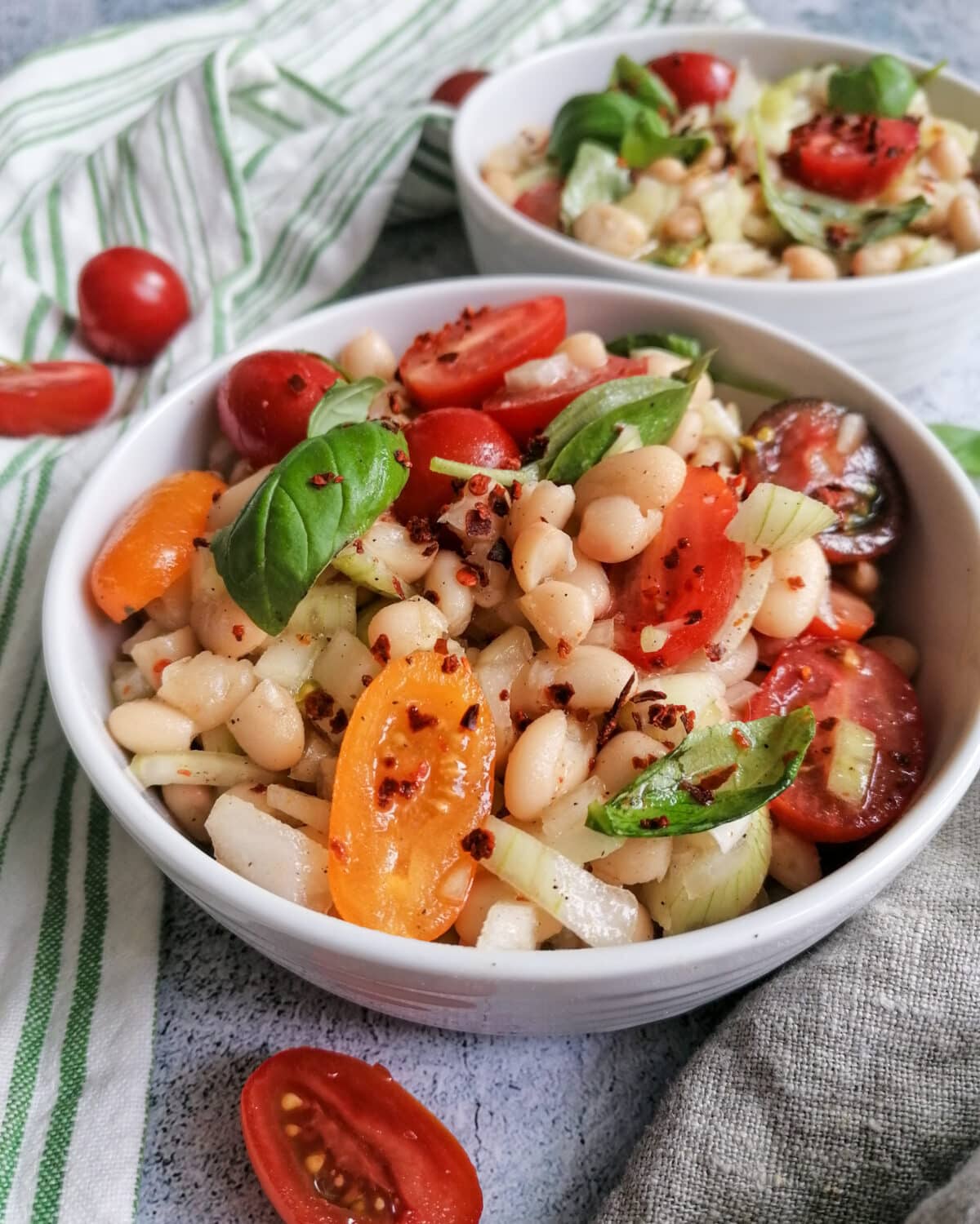 Weiße Bohnen Salat - mediterran