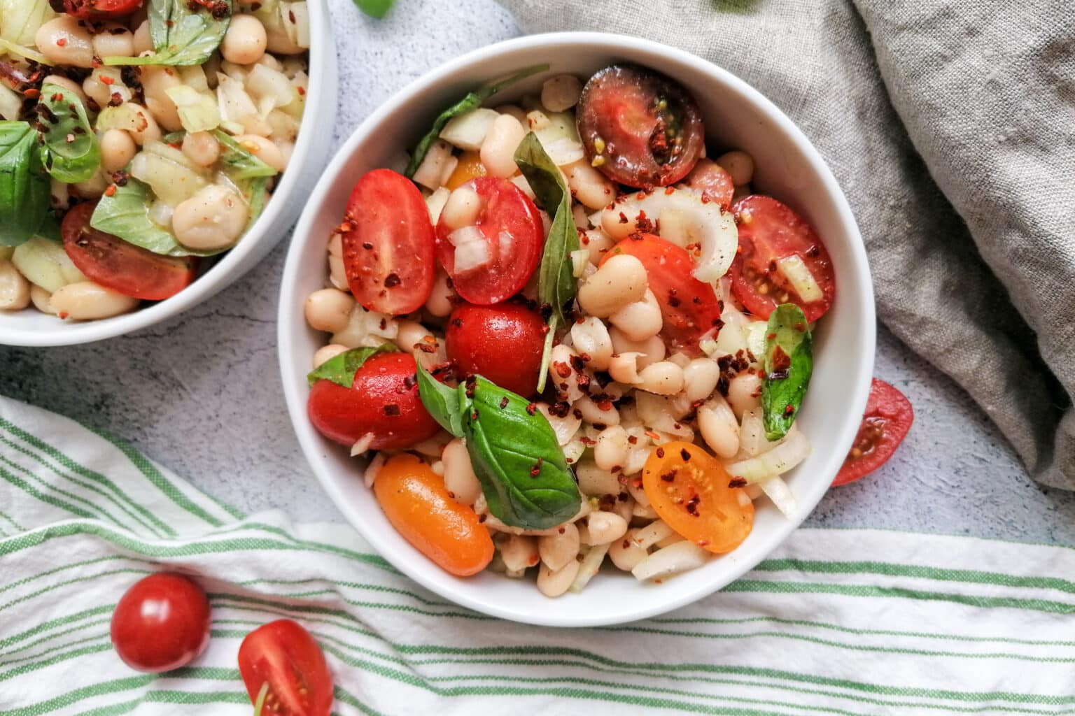 Weiße Bohnen Salat - mediterran