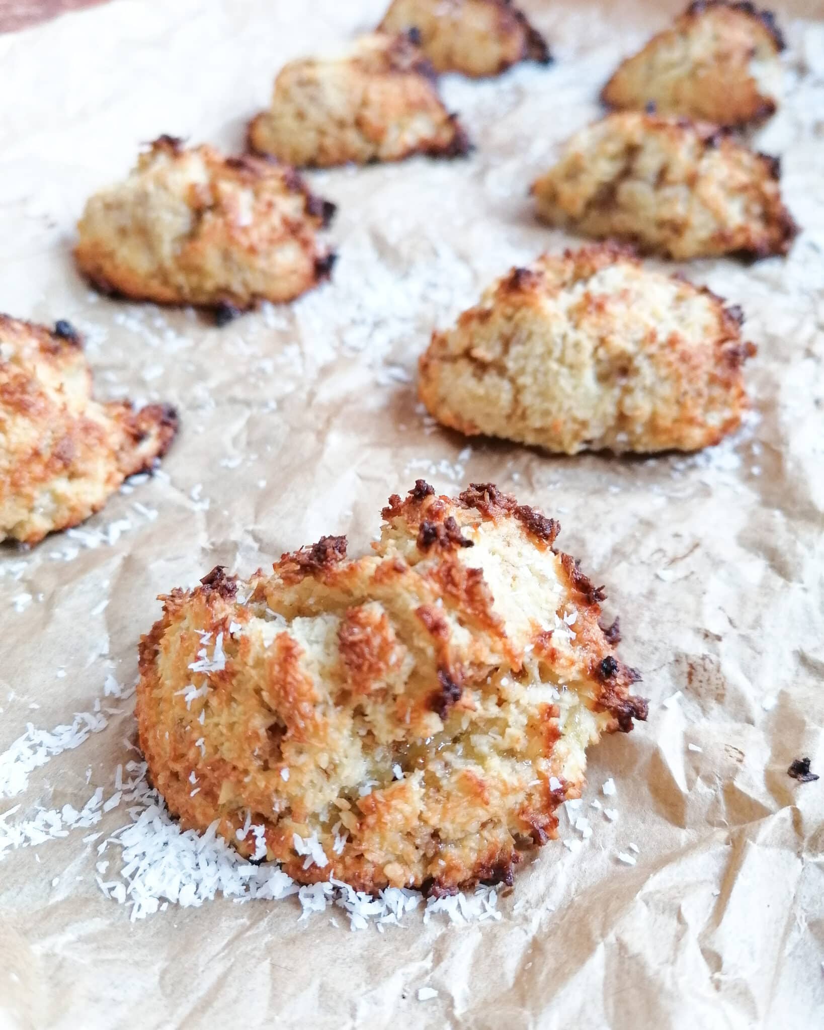 Gesunde Kokos Bananen Plätzchen ohne Zucker