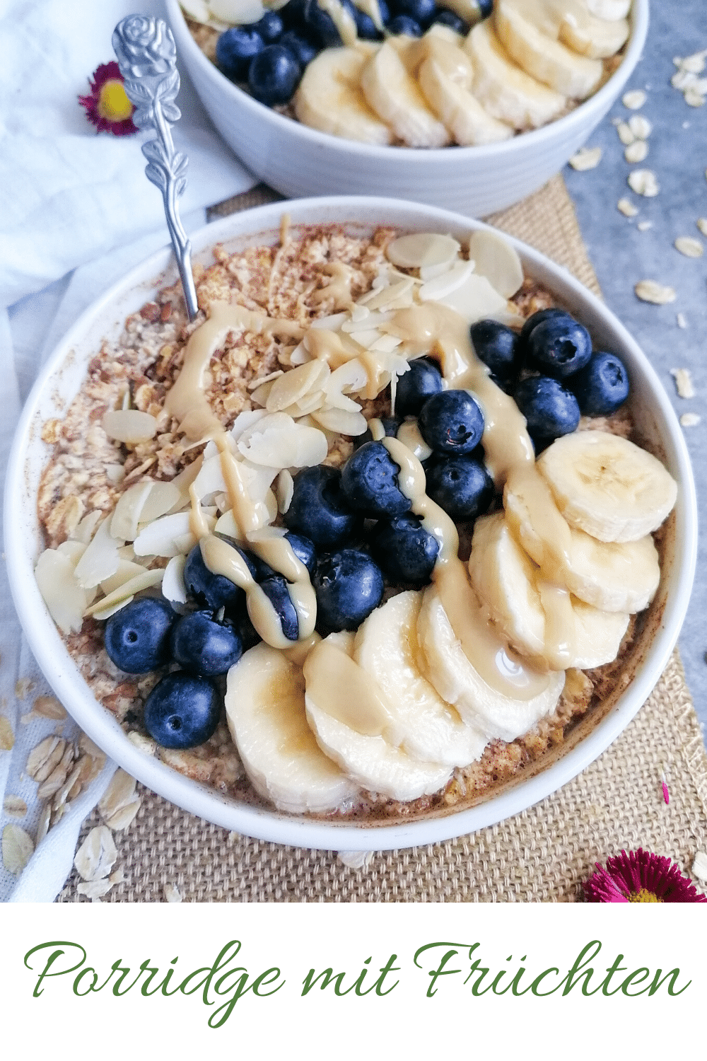 Veganer Haferbrei mit Zimt und Leinsamen - Genuss des Lebens ...