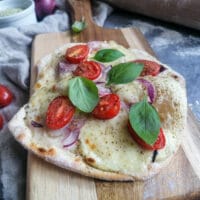Flammkuchen Tomate Mozarella Rezept