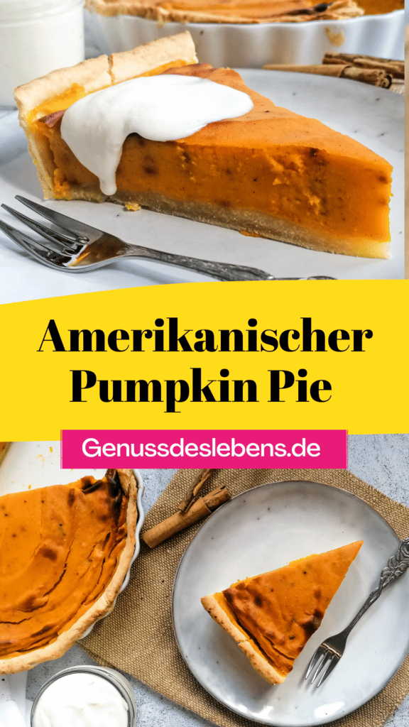 Kürbiskuchen - Original amerikanischer Pumpkin Pie