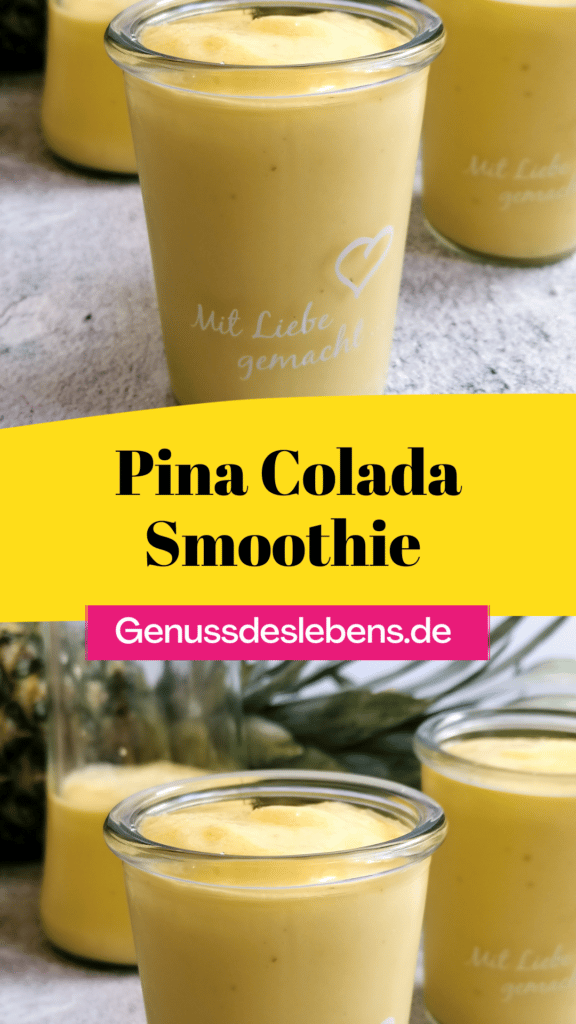 Pina Colada Smoothie mit Ananas und Mango