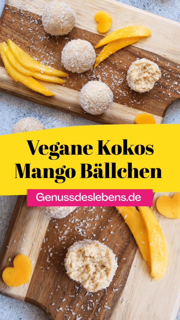 Vegane Kokos Mango Bällchen