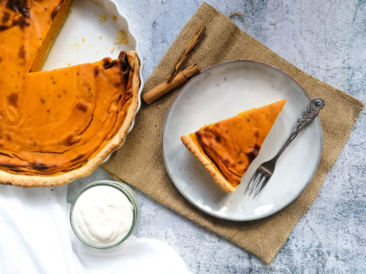 Kürbiskuchen - Original amerikanischer Pumpkin Pie