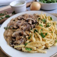 Champignon Rahm Soße vegan