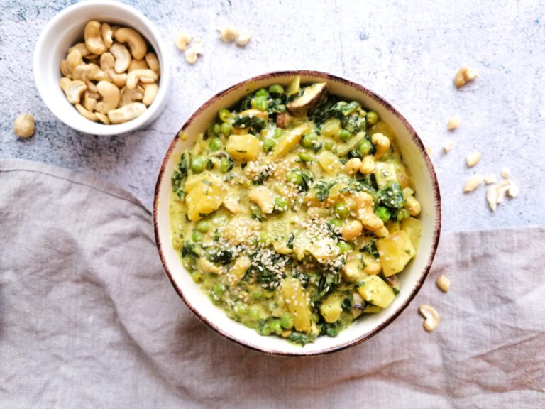 Kartoffel Spinat Curry