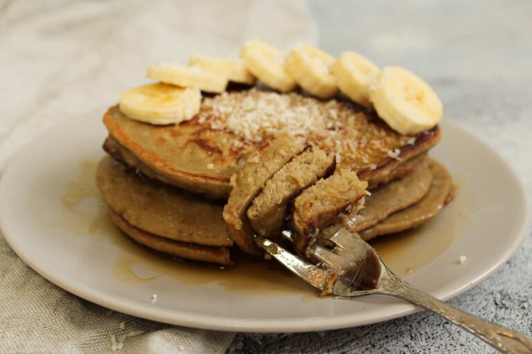 Pancakes aus Teffmehl ohne Zucker (glutenfrei)