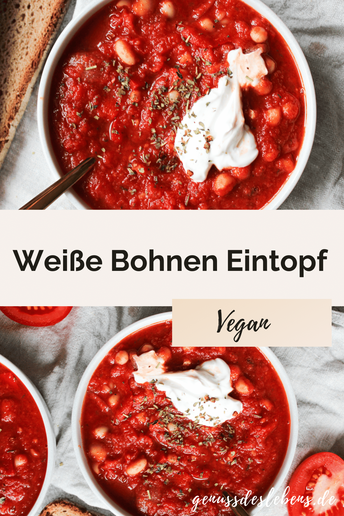 Weißer Bohneneintopf - Cannellini Bohnen Rezept