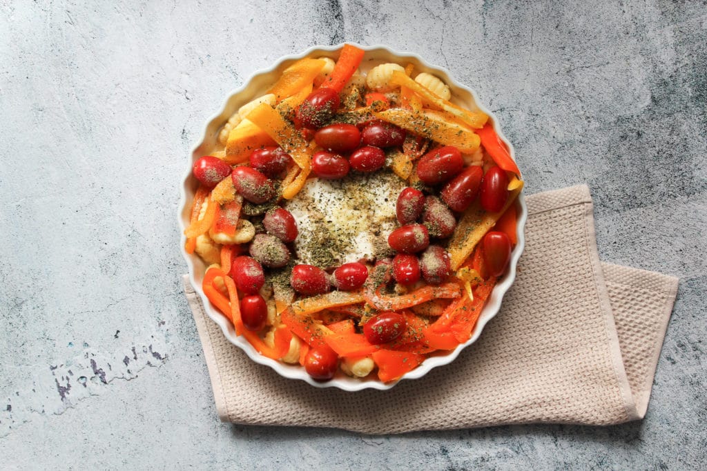 Gnocchi Paprika, Tomaten Pfanne mit Feta | einfach