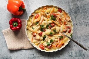 Gnocchi mit Paprika und Feta|Gnocchi mit Paprika und Tomaten