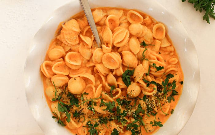 Pasta mit Paprika Soße