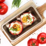 Gefüllte Tomaten mit Feta und Ei