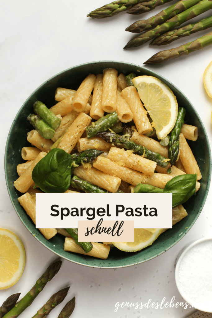 spargel pasta mit zitrone