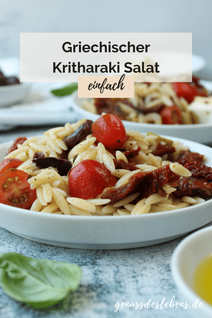 Kritharaki Salat mit Feta