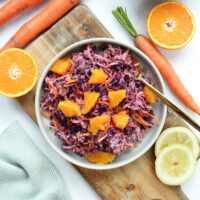 einfacher Rotkohl Salat vegan