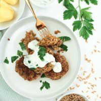 vegane Grünkernbratlinge