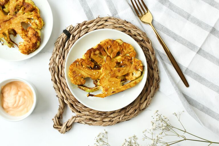 Blumenkohl aus dem Ofen – Blumenkohlsteak asiatisch