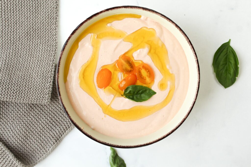 Fetacreme mit Knoblauch und griechischem Joghurt