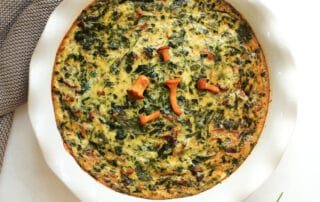 vegetarische Quiche mit Spinat