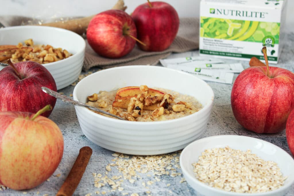 Apfel Zimt Porridge vegan