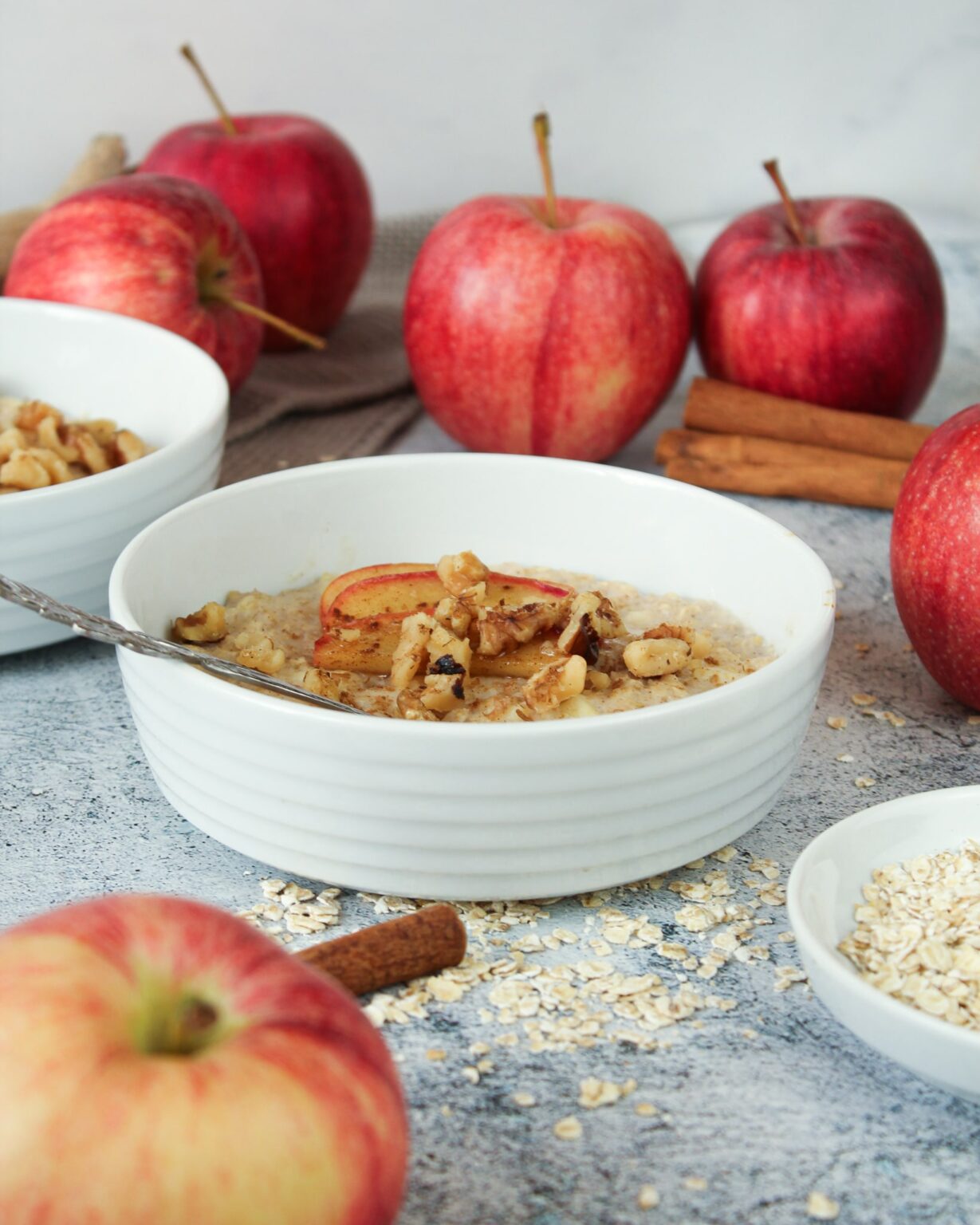 Veganes Apfel Zimt Porridge