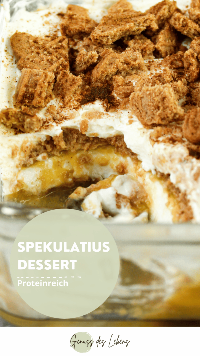 Weihnachtliches Dessert Mit Spekulatius