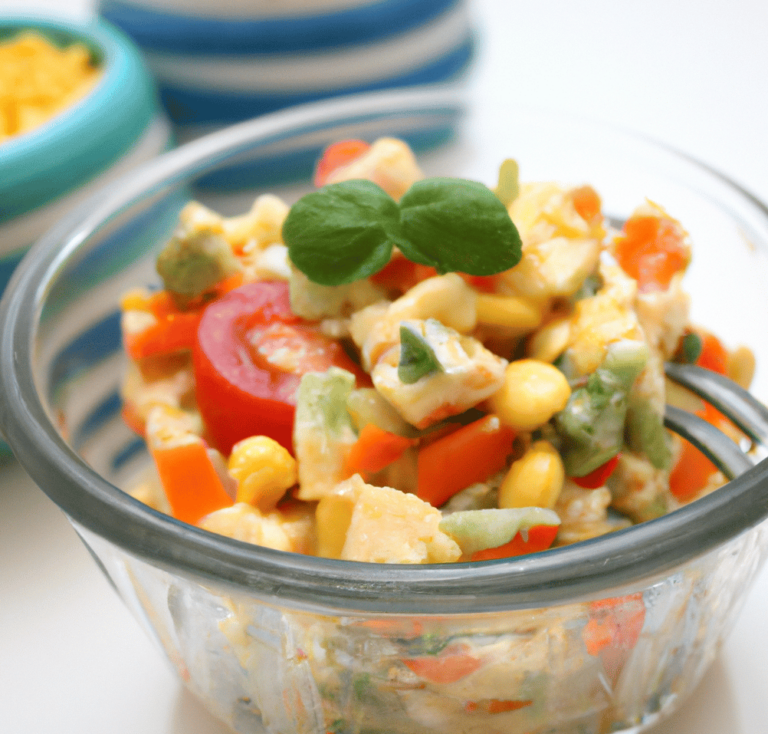 Einfacher Übernachtsalat vegetarisch