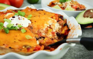 Mexikanische Lasagne vegetarisch