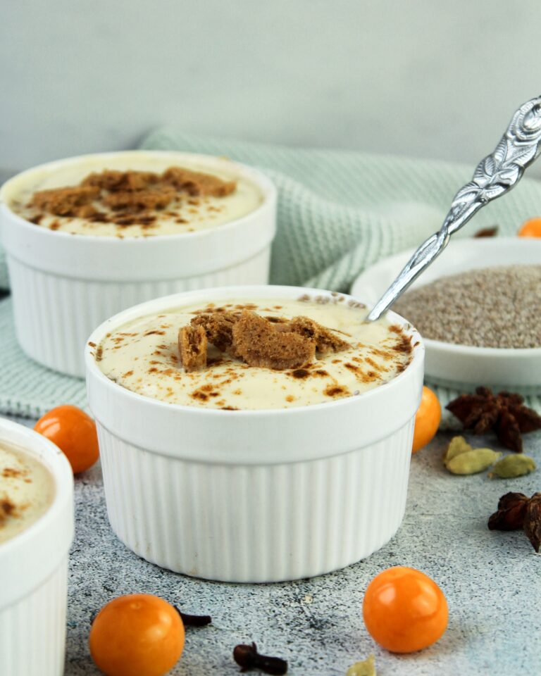 Weihnachtlicher Chia Pudding mit Hafermilch – gesundes Frühstück