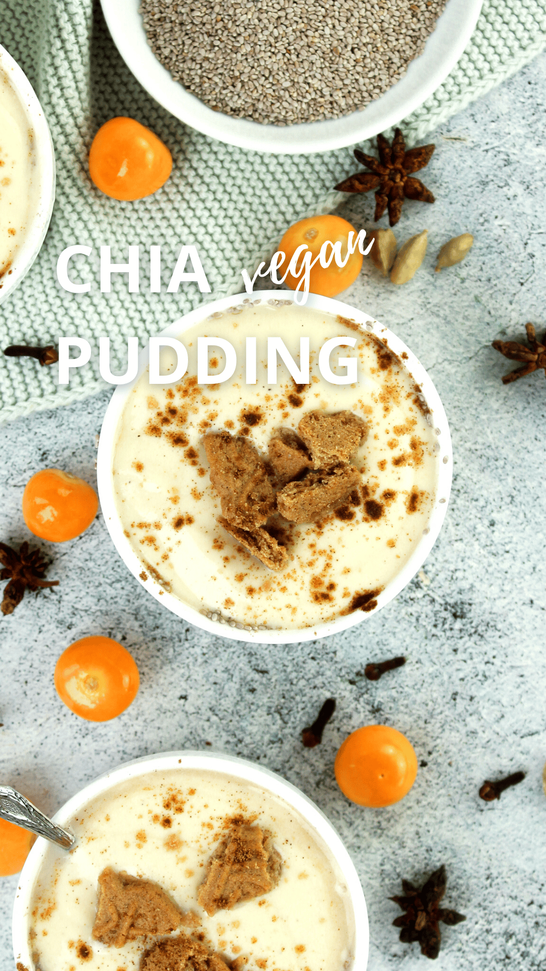 Weihnachtlicher Chia Pudding mit Hafermilch
