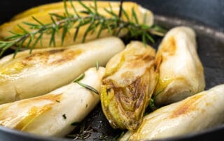 Chicoree gebraten mit Balsamico