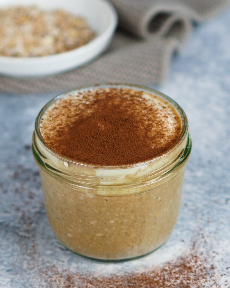 Tiramisu Overnight Oats Rezept vegan