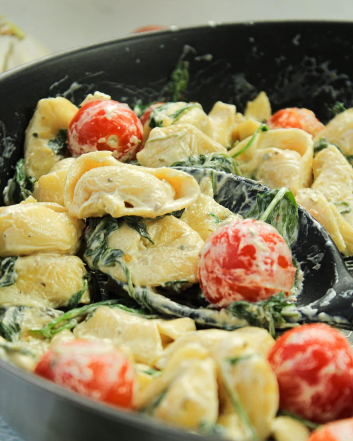 Vegetarische Tortellini Pfanne Mit Spinat Und Frischk Se