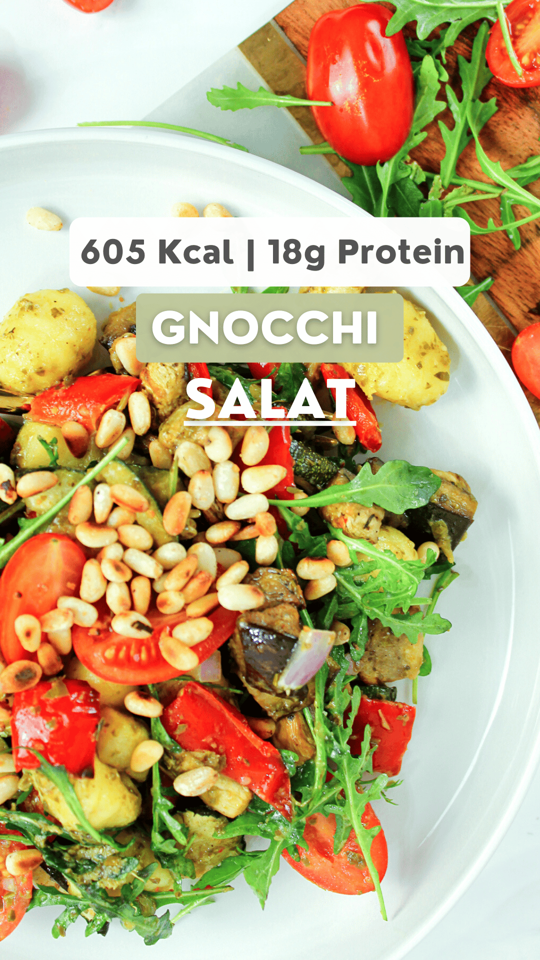 Kalter Gnocchi Salat mit Grillgemüse perfekt zum Grillen | vegan
