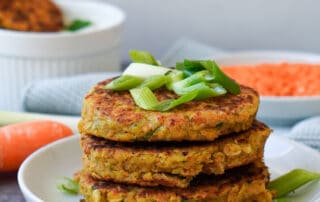 Linsenbratlinge vegan aus roten Linsen – Jetzt ausprobieren