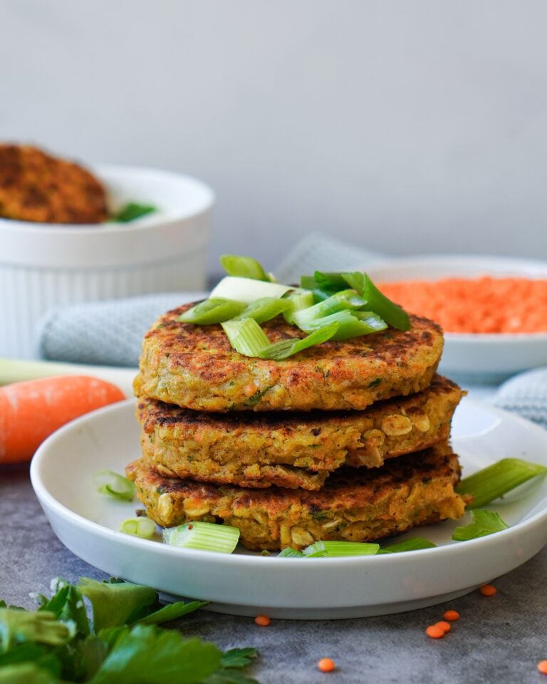 Linsenbratlinge vegan aus roten Linsen – Jetzt ausprobieren